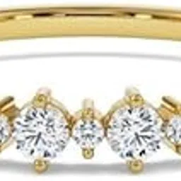 emori Wavy Diamond Band | 14KT | Yellow Gold | image 1