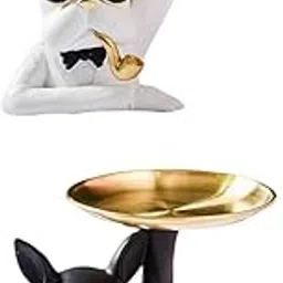 MERISHOPP®2X Resin Storage Tray Sculpture Statue Desk Organizer Office Hallway |Home & Garden|Home Décor|Figurines-picture-23