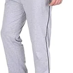 Men's Lycra Stretchable Full Length Trackpants | Casual Wear Athletic Joggers with Elastic Waistband and Pockets (JOG-69)-image-5