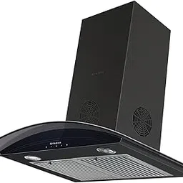 Faber 60 cm 1350 m³/HR Curved Glass Kitchen Chimney (Hood FEEL 3D PLUS MAX T2S2 BK TC 60, 2 Baffle Filters, Touch Control, Black)-image-9