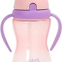 miniklub Baby Straw Sipper Cup Bottle with Handle -300Ml-picture-37
