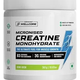 Wellcore - Pure Micronised Creatine Monohydrate | Kiwi Kick (307g, 83 Servings) | Rapid Absorption | Enhanced Muscle Strength & Power | Fast Recovery | Increased Muscle Mass-picture-50