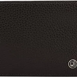da milano RFID Protected Leather Wallet for Men with Card Slot - Brown-picture-29