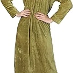 glossia Fashion Solid Embroidered Shaneel Velvet Warm Fabric Women Maxi Woolen Nighty/Night Gown(WNTY-D17-$)-picture-40