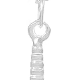 dulci Silver Plated Lord Bajarang Bali Hanuman -Gada (Mace) Locket Pendant Jewellery For Men Women-picture-25