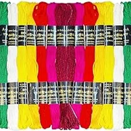 Zoohi Embroidery Floss Skeins Cross Stitch Thread Friendship Bracelets Crafts Floss 7M Each 50 Pcs Pack (Multicolor 10 Shade)-picture-13