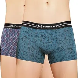 force nxt Ultrasoft Micromodal Four Way Stretch Mens Pack of 2 Printed Trunk Multicolour-picture-44