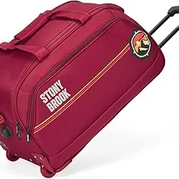 by Nasher Miles Sunset Polyester Medium Size 62 cm Maroon Wheel Duffel Bag for Travel | Duffle Bag with Trolley-image-18