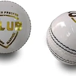Peecock International Hand Stiched Two Piece Cricket Leather Ball Combo Cricket Leather Ball (Standard, Pack of 2, White)-picture-29