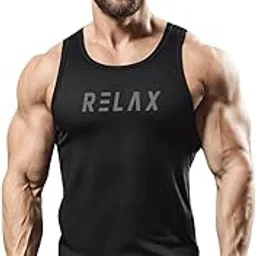 3colors 3Colours RGB Men's Active Wear Sleeveless Tank top, Gym Vest, Leisure wear Regular FIT-Relax-picture-40