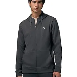 technosport Mens Fleece Slim Fit Solid Regular Fit Hooded Jacket with Techno Warm+, Fast Dry for Winter Use-picture-38
