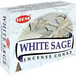 Hem White Sage Incense Cones Pack of 6(60 Cone) 100% Natural Sage Cones for Room Freshening, Meditation & Pooja-picture-53