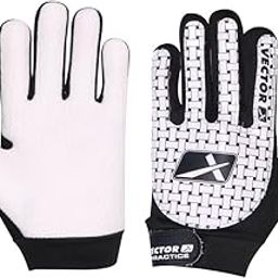 Vector X Practice Goal Keeping Gloves | Black-White | Size - 10 | Gloves with Finger Saves & Super Grip Palms | Soccer Goalkeeper Gloves for Youth | Adult | (6)-picture-2