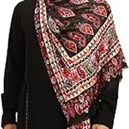 Men Floral Sonata Royal Fine Soft Bamboo Fibre Stole, Multicoloured Design, Evening Wrap, Luxury Pashmina Style Scarf, Wrap, Sustainable and Natural Fabric (Size 28x80)-image-87