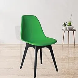 Bhumika Overseas Eames Replica DSW Stylish & Modern Furniture Plastic Chairs for Cafeteria Seating, Dining Chair, Side Chair, Kitchen, Restaurants, Hotels in Green & Black Color-picture-37