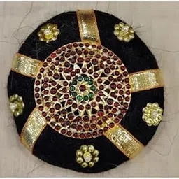 Bharatanatyam Black Plastic Hair Buns Classical Dance Accessories Kuchipudi Dance Weddings and Events Jewelry.(SGE00046)-image-0