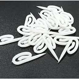 TRIS Plastic Hook for Curtain Channel/Track Fish (50, White)-image-2