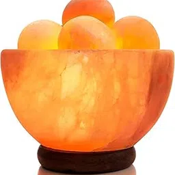 Josan Brothers Himalayan Salt Lamp Original For Positive Energy | Natural Rock Fire Bowl (Rock With 6 Massage Stonecfl)-picture-15
