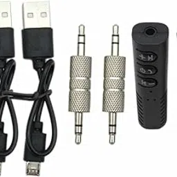 USonline911 2pcs Premium Quality Universal Car Bluetooth 3.5mm AUX Audio Stereo Music Hands Free Car Adapter-picture-17