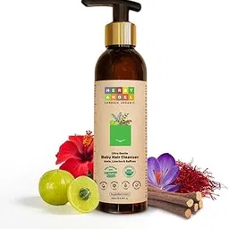Herby Angel Baby Shampoo - Gentle Baby Hair Care & Cleanser - Natural Cleansing with Licorice, Amla & Saffron - Promotes Hair Growth & Scalp Health - Tear Free Organic Baby Hair Shampoo - 200 ml-picture-45