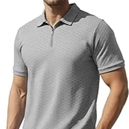 leotude Men's Solid Super Soft Classic Polo T-Shirt: Regular Fit (Colour: Grey)-picture-10