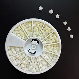 western world WorldWesties White Flowers 3d Nail Art Jewelry And Decorations in Flower Rhinestones for Nail Decoration-picture-21