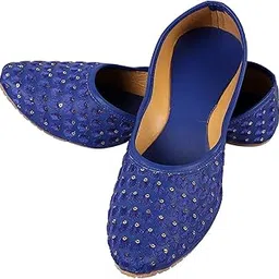 Apratim Synthetic Women/Girls Flat/Jutti Navy Blue Color-picture-17