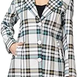 gee 5 Women’s Winter Wear Imported Bonding Tweed Single Breasted Coat Regular Fit For Casual Wear | Collared Neck | Full Sleeve | Buttoned | Latest Stylish Lapel Collar Coat Crafted With Comfort Fit-picture-10