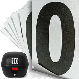 iSYFIX Black Vinyl Numbers 0 (Zero) Stickers - 6 Pack 1.5 inch - Premium Decal, White Background & Pre-Spaced for Mailbox, Signs, Window, Door, Cars, Trucks, Home, Business, Address, Indoor & Outdoor-image-76