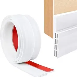 Under Door Sweep Weather Stripping Door Bottom Seal Strip Door Draft Stopper (White, 1 Meter)-picture-23
