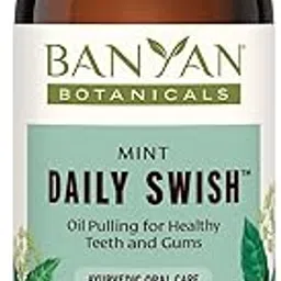 Banyan Botanicals Daily Swish, Mint, USDA Organic, 8 oz, Ayurvedic Oil Pulling Oil For Oral Health and Detoxification-picture-42
