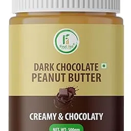 First Diet Nutrition Dark Chocolate Peanut Butter Creamy | High Protein | No Sugar | Vegan | Chocolate Spread | Healthy Snack | 500gm Jar-picture-22