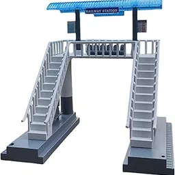 1/87 Train Station Station Diorama Scenery Railroad Train Track Decor | 1 Piece Train Station Model-picture-19