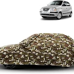 HIGH LIFE COVER Water Proof Car Body Cover Compatible for Hyundai Santro Xing | Dust Proof, Heat Resistant | Ultra Surface Body Protection - (Military Jungle Print, Camouflage Design)-picture-10