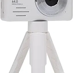 4K Digital Camera, 64MP Vlogging Camera, Portable Compact Camera for Photography, Point and Shoot Digital Cameras for Travel,18X Zoom Multiple Filters Loop Recording (White)-picture-28
