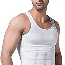 other White Shapewear Tops For Men - L, White, L-picture-39