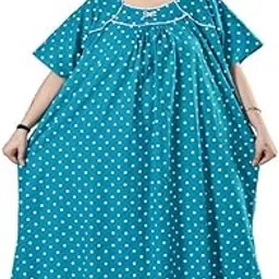 bindass female collection Plus Size Cotton Maxi Nighty for Women - Soft & Comfortable 5XL to 10XL, Printed, Loose Fit, Perfect for Sleep & Lounge-picture-27