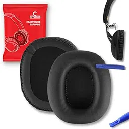 CRYSENDO Headphone Cushion for Marshall Monitor Over-Ear Headphone | Replacement Earpads Protein Leather & Memory Foam Ear Cushion Cover (Black)-picture-26