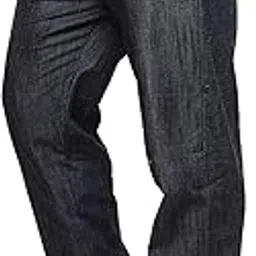 twist99 Men's Regular Fit Denim Elastic Waist Plus Size Pant (Denim Blue)-picture-50