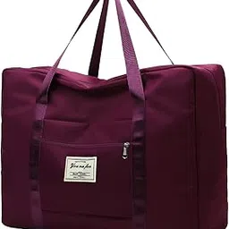 keetly Sports Tote Bag Gym Bag with Large Capacity, Travel Duffel Bags, Lightweight Duffel Bags Foldable Multi-Functional Tote Bag (1, Wine)-picture-18