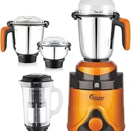 Glister Opal/Amber 550W Mixer Grinder with 3 Stainless Steel Jars (1.5L, 1L, 0.4L) | ISI Certified | Heavy-Duty Copper Motor | 2 Years Warranty | Made in India-image-83