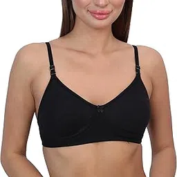 glamoras Women Cotton Soft Pad Non Wired Full Coverage Adjustable & Removable Straps Bra, Size-32-40, B & C Cup-picture-31