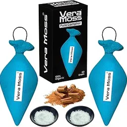 Vera Moss Pure Camphor SANDALWOOD Air Freshener – Pack of 2 | Long-Lasting Fragrance for Car, Home, Office & Wardrobe | 60 Gm | Car Perfume | Car freshener | Camphor Cone | Car Air freshener long last-picture-13