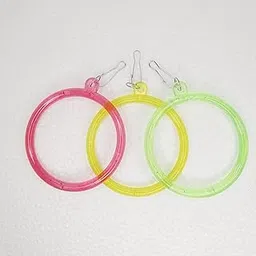 Premier Plants Birds Cage Accessories Hanging Ring Plastic Swing Interactive Toys for Love Birds, Sparrow, Parrot, Macaw, Budgie, Cockateil and Small Birds (Pack of 3)-picture-12