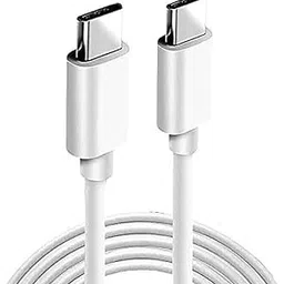 Type-C To Type-C Cable For Nothing CMF Phone 2 Pro Original USB Data & Charging Cable PD Dash WRAP Fast Charging 60W High Speed Rapid Fast Turbo QC 3.0 Charging Cable (White, 4Amp, SZ.K5)-picture-20