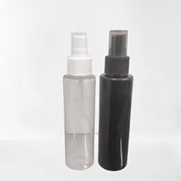 Lovemi Movements 120ml Pack of 2 Black and Clear Pet Spray Bottle for DIY cosmetic- Sun Proof, Oxidize Safe, Use for Shampoos, Toners, Conditioner, Body Wash, Cough Syrup etc (Pack of 2)-picture-46