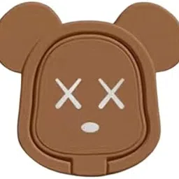 KolorFish Universal Funky Mobile Phone Ring Grip Holder Stand 360 Degree Rotation with Finger Ring for All Mobile Phone and Tablet (Mickey Bear Brown)-picture-31