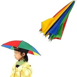 Yolo Tackles Hands-Free Umbrella Hat for Fishing – Lightweight Waterproof Sun & Rain Protection Cap – Multi-Color Head Umbrella with Adjustable Strap for Adults & Kids-picture-20