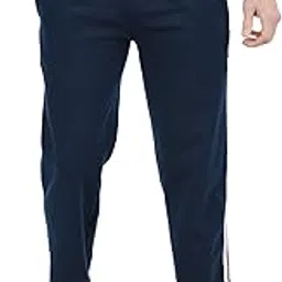 Men Solid Fleece Warm Side Double Stripes Lower Trackpant for Winter [Pack of 1]-picture-49