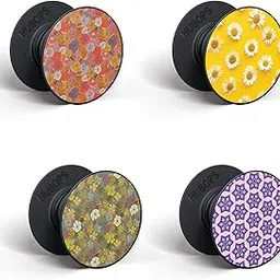 hubops Phone Grip Beautiful Flower Design Compatible Mobile Holder Finger Grip Mobile Back Holder Mobile Socket Grips for Smartphones Phone Grip-image-93